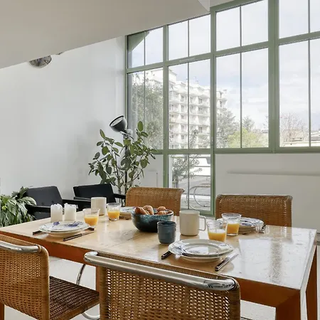 Industrial Design Loft & Balcony - 20 Apartment Paris